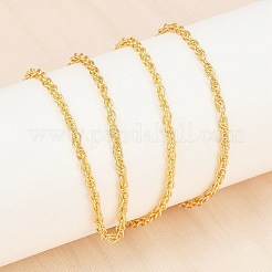 2.5MM Brass Rope Chain Necklaces for Women&nbsp;NJEW-A062-04G
