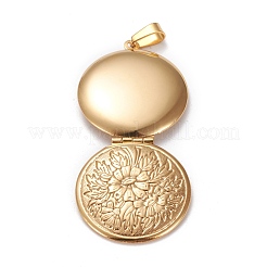Ion Plating(IP) 316 Stainless Steel Locket Pendants&nbsp;STAS-K197-12G