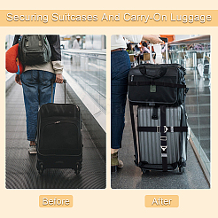 4Pcs 4 Styles Flat Polyester Elastic Luggage Straps&nbsp;FIND-PH0017-20