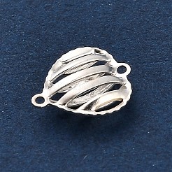 925 Sterling Silver 3D Holow Connector Charms&nbsp;STER-F058-02S-01
