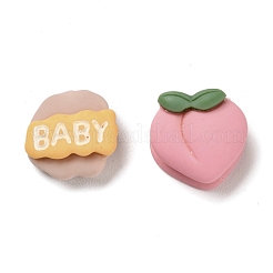 Opaque Resin Decoden Cabochons&nbsp;RESI-E052-02