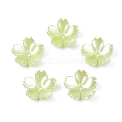 Spray Paint ABS Plastic Imitation Pearl Beads&nbsp;X-MACR-N013-002