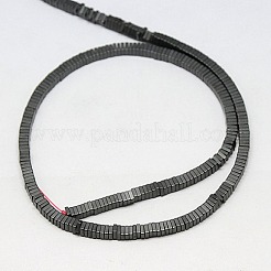Electroplate Non-magnetic Synthetic Hematite Heishi Beads Strands&nbsp;G-J171B-4x4mm-03
