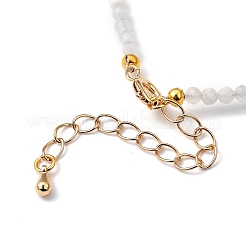 Natural Rainbow Moonstone Beaded Necklaces&nbsp;NJEW-JN02990-04