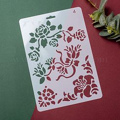 Plastic Reusable Drawing Painting Stencils Templates&nbsp;DIY-F018-B04