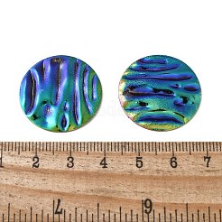 Texture Brass Pendants&nbsp;KK-D355-08RC