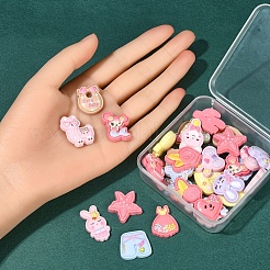 40Pcs Cute Resin Cabochons&nbsp;CRES-YW0001-05