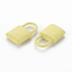 Spray Painted Alloy Pendants&nbsp;PALLOY-Q433-031H-RS