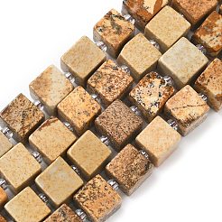 Natural Picture Jasper Beads Strands&nbsp;G-D338-A05