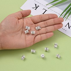 Brass Rhinestone Bead Caps&nbsp;X-RB-H042-14