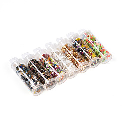 7 Bottles DIY Glass Seed Beads Sets&nbsp;DIY-N006-02F