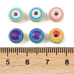 100Pcs 2 Styles Transparent Stripe Resin Beads&nbsp;RESI-FP0001-45