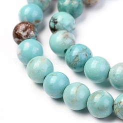Natural Howlite Beads Strands&nbsp;X-G-L555-02-6mm