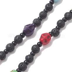 Lava Rock Beaded Mobile Straps&nbsp;HJEW-TA00005