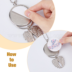 3 Style Alloy Heat Transfer Sublimation Hanging Blank Pendant Decorations&nbsp;HJEW-FH0001-56