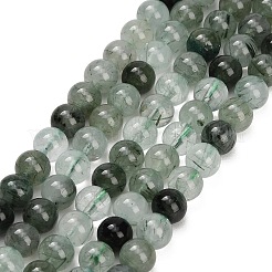 Natural Green Rutilated Quartz Beads Strands&nbsp;GG-CBAC678-A01-6mm