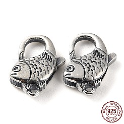 925 Thailand Sterling Silver Lobster Claw Clasps&nbsp;STER-D003-28AS