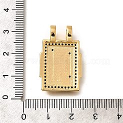 Brass Micro Pave Cubic Zirconia Pendants&nbsp;KK-U055-06C