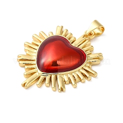 Brass Enamel Pendants&nbsp;KK-B094-02G