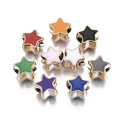 UV Plating Acrylic European Beads&nbsp;X-OACR-R080-01KC