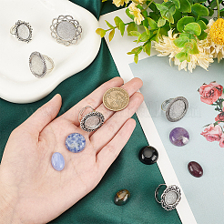 DIY Gemstone Finger Ring Making Kit&nbsp;DIY-SC0022-34