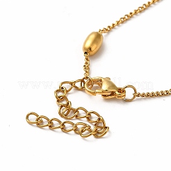 Ion Plating(IP) 304 Stainless Steel Curb Chain Bracelets&nbsp;BJEW-P292-01G