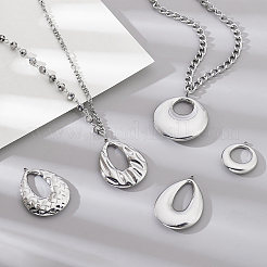 5Pcs 5 Styles 304 Stainless Steel Pendants&nbsp;STAS-PH0006-79