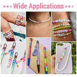 100Pcs 5 Styles Transparent Acrylic Beads&nbsp;OACR-TA0003-48B