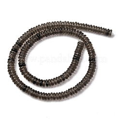 Natural Ice Obsidian Beads Strands&nbsp;G-L624-H17-6x2mm