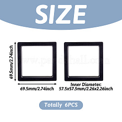 Square Transparent PE Thin Film Suspension Jewelry Floating Frame Displays&nbsp;ODIS-TAC0002-02A