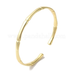 Brass Open Cuff Bangles for Women&nbsp;BJEW-C070-05G
