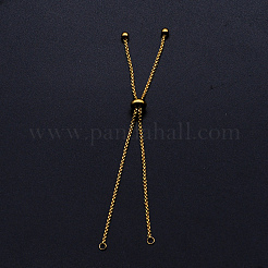 Adjustable 201 Stainless Steel Slider Bracelets Making&nbsp;STAS-S105-JN646-2