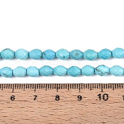 Dyed Natural Blue Turquoise Beads Strands&nbsp;G-T142-80