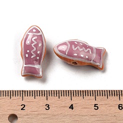 Handmade Printed Porcelain Beads&nbsp;PORC-E015-17E