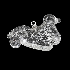 Handmade Silver Foil Lampwork Pendants&nbsp;LA-CBAD4D2-01B
