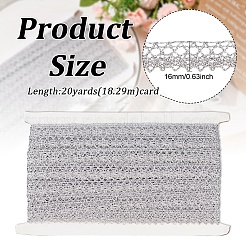 Filigree Corrugated Lace Ribbon&nbsp;OCOR-WH0080-66B-01