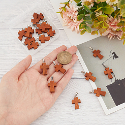 20Pcs Wood Dyed Pendants&nbsp;FIND-PH0010-67