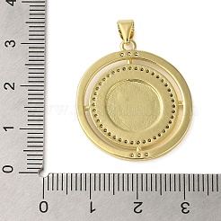 Rack Plating Brass Micro Pave Cubic Zirconia Pendants&nbsp;KK-P279-17G