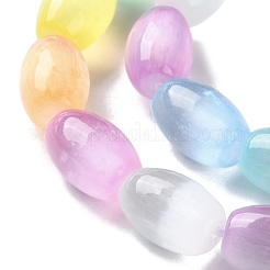 Macaron Color Natural Selenite Beads Strands&nbsp;X1-G-B102-A01-02