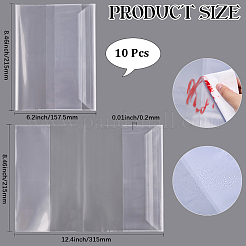 10Pcs Plastic Book Covers&nbsp;OFST-WH20816-004C
