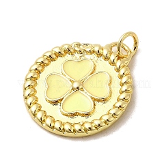 Brass Enamel Pendants&nbsp;KK-I378-20G-B
