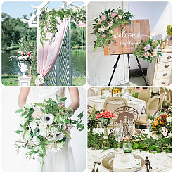 Plastic Artificial Persian leaf Rattan&nbsp;DIY-WH0671-112