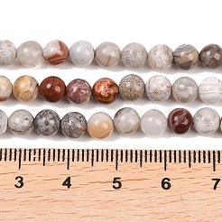 Natural Mexican Agate Beads Strands&nbsp;G-G345-B01-6mm
