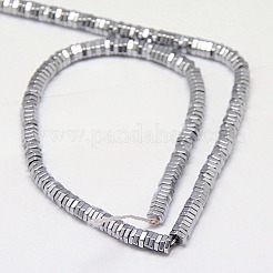 Electroplate Non-magnetic Synthetic Hematite Beads Strands&nbsp;G-J165-4mm-08