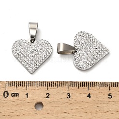 201 Stainless Steel Clay Pendants&nbsp;STAS-R166-02C-P