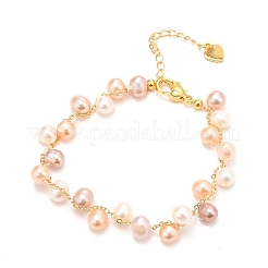 Natural Pearl Beaded Bracelets&nbsp;BJEW-D447-03G-02A
