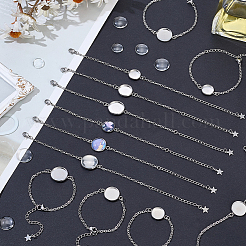 12Pcs 3 Styles 304 Stainless Steel Cable Chain Bracelet Making&nbsp;STAS-SP0002-11