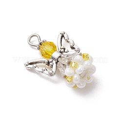 Faceted Glass Pendants&nbsp;PALLOY-MZ00585-01