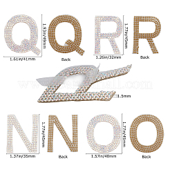 Glitter Hotfix Rhinestone Iron on Patches&nbsp;DIY-WH0183-09E