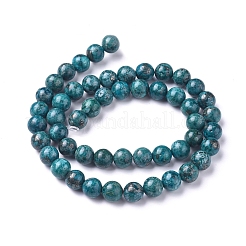 Natural African Pyrite Beads Strands&nbsp;G-D0006-C04-8mm-01